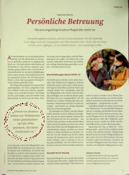 Vorschauseite 1: Persönliche Betreuung: Wie eine Angehörige kreative Pflegekräfte erlebt hat