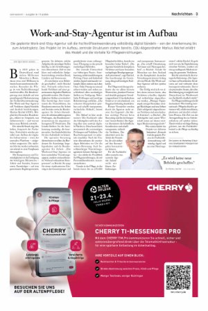 Vorschauseite 1: Work-and-Stay-Agentur ist im Aufbau