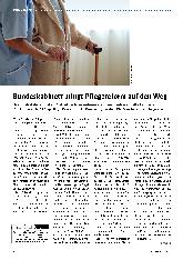 Vorschauseite 1: Bundeskabinett bringt Pflegereform auf den Weg