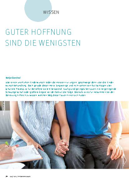 Vorschauseite 1: Guter Hoffnung sind die Wenigsten