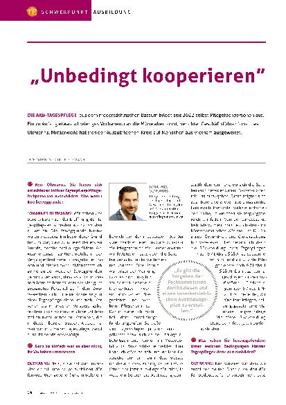 Vorschauseite 1: "Unbedingt kooperieren"