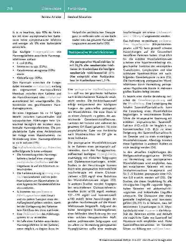 Vorschauseite 4: Nosokomiale Infektionen in der Intensivmedizin