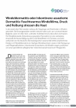 Vorschauseite 1: Windeldermatitis oder Inkontinenz-assoziierte Dermatitis: Feuchtwarmes Windelklima, Druck und Reibung stressen die Haut.