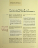 Vorschauseite 1: Demenz als Wechselund Nebenwirkung von Medikamenten