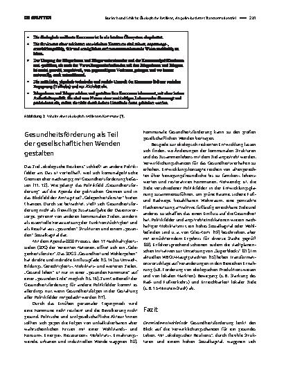 Vorschauseite 3: Ökologische Resilienz, ein policy-basiertes Transformationsziel