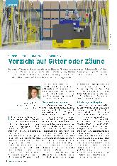 Vorschauseite 1: Sicherheit an vollautomatisierten Übergabepunkten: Verzicht auf Gitter oder Zäune.