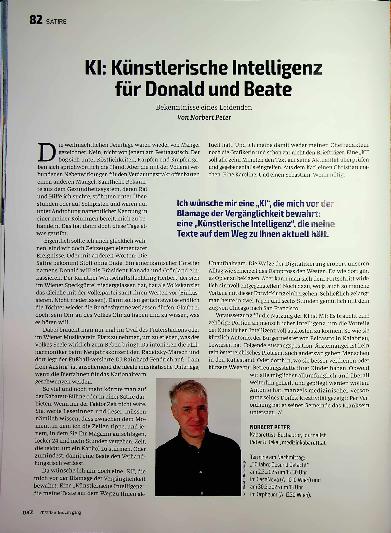 Vorschauseite 1: Kl: Künstlerische Intelligenz für Donald und Beate Bekenntnisse eines Leidenden