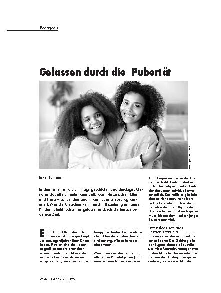 Vorschauseite 1: Gelassen durch die Pubertät