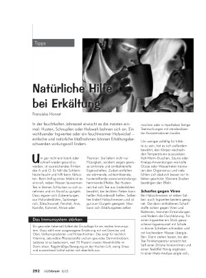 Vorschauseite 1: Natürliche Hilfe bei Erkältung