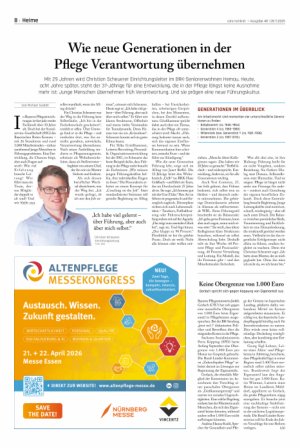 Vorschauseite 1: Wie neue Generationen in der Pflege Verantwortung übernehmen