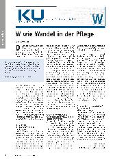 Vorschauseite 1: W wie Wandel in der Pflege