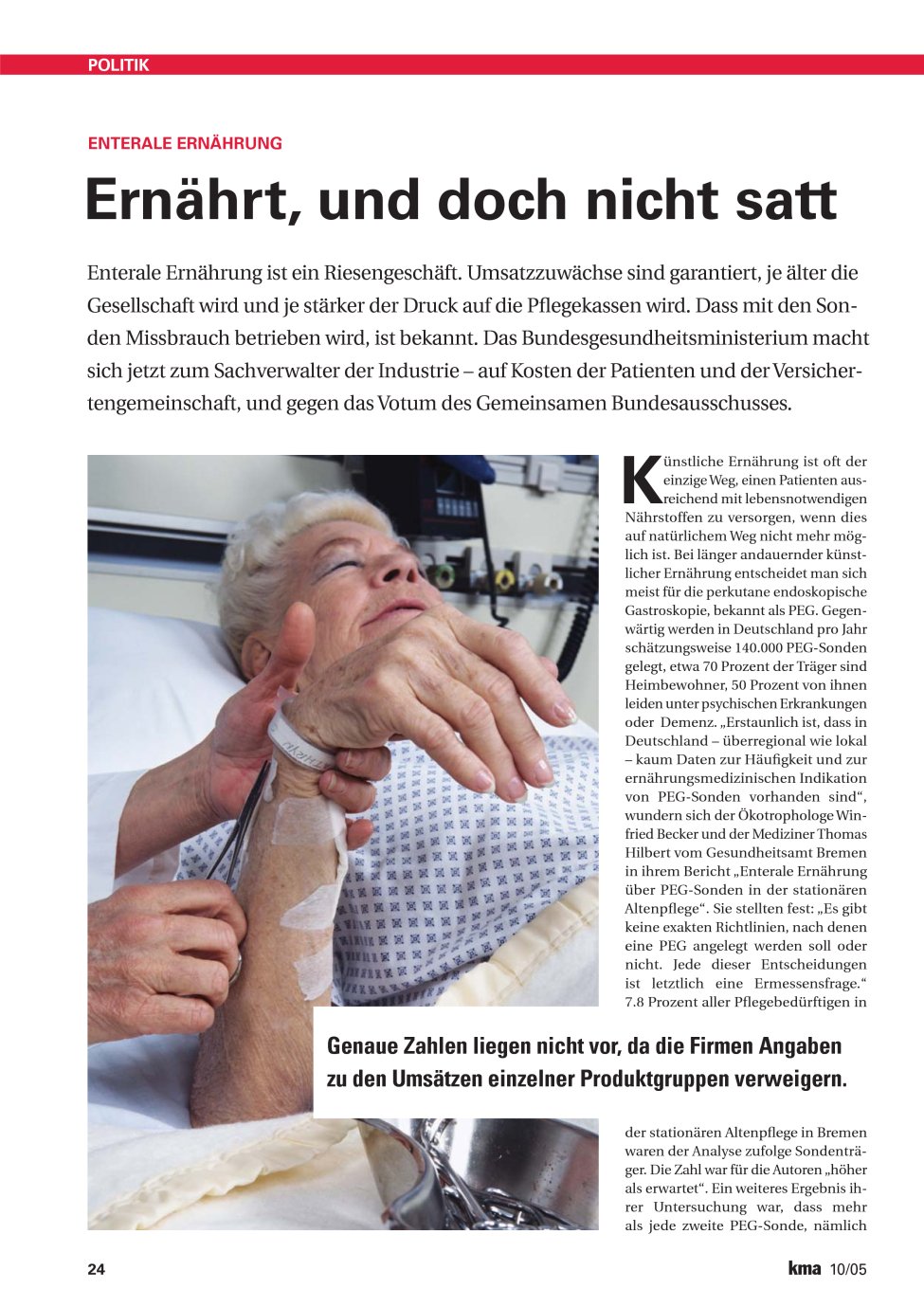 Vorschauseite 1: Ernährt, und doch nicht satt