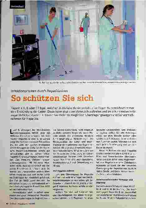 Vorschauseite 1: Infektionsrisiken durch Hepatitisviren - So schützen Sie sich