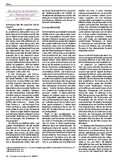 Vorschauseite 3: Verkörperte Gefühle Zur Phänomenologie von Affektivität und Interaffektivität