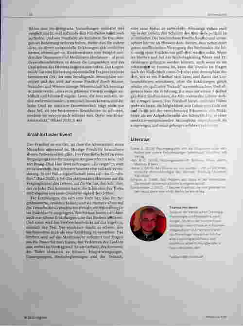 Vorschauseite 4: Zur Phänomenologie des Friedhofs und die Aussage über das Leben
