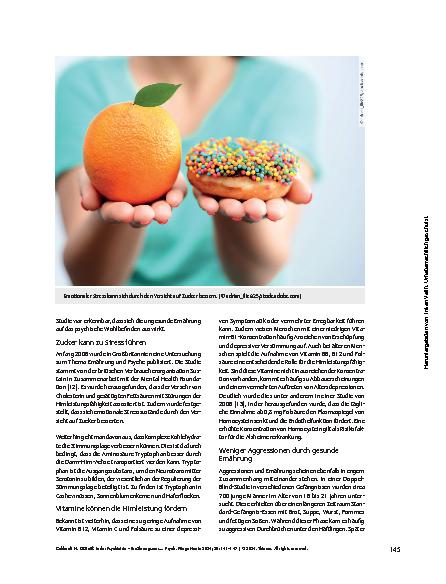 Vorschauseite 5: Diätetik in der Psychiatrie – Ernährungsumstellung als Grundbaustein für psychisches Wohlbefinden