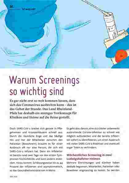 Vorschauseite 1: Warum Screenings so wichtig sind