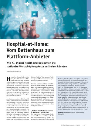 Vorschauseite 1: Hospital-at-Home: Vom Bettenhaus zum Plattform-Anbieter