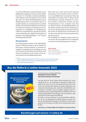 Vorschauseite 3: „Mit Büchern tanzen“ Bericht von der 40. ASpB-Tagung in Köln, 8. bis 10. Oktober 2025