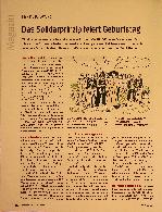 Vorschauseite 1: Das Solidarprinzip feiert Geburtstag.