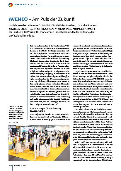 Vorschauseite 1: AVENEO – Am Puls der Zukunft