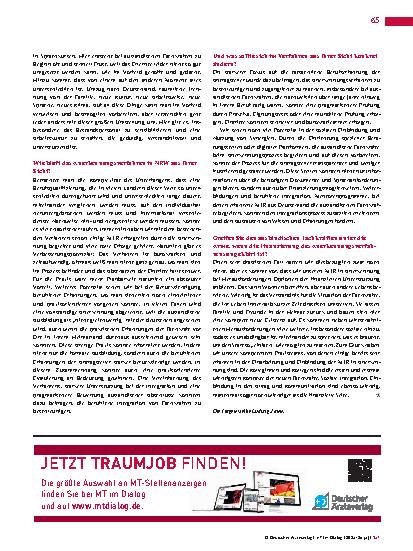 Vorschauseite 2: MTR international rekrutieren