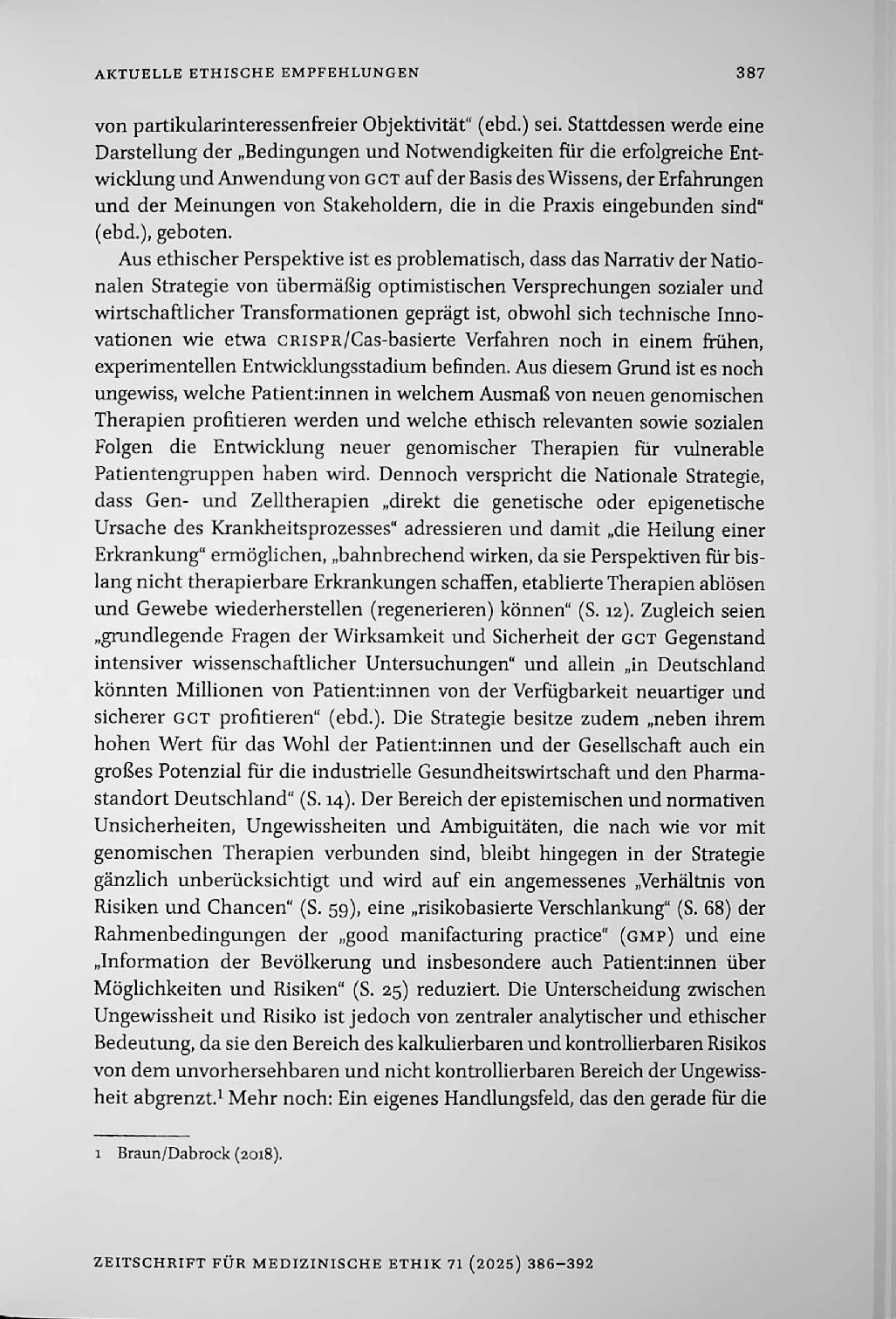 Vorschauseite 2: Aktuelle ethische Empfehlungen