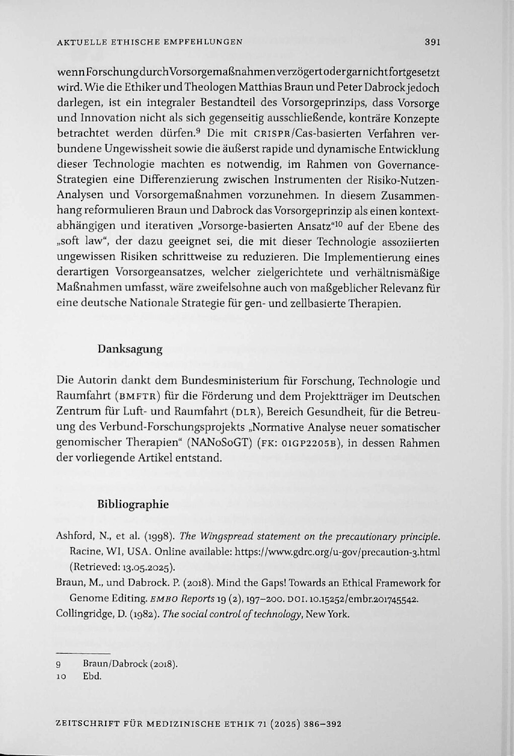 Vorschauseite 6: Aktuelle ethische Empfehlungen