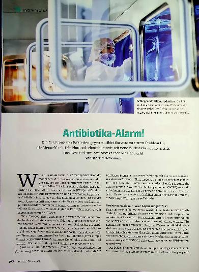 Vorschauseite 1: Antibiotika-Alarm!