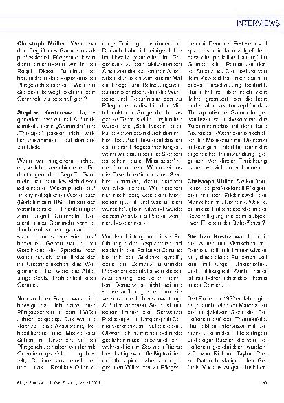 Vorschauseite 2: "Es braucht eine andere Haltung."