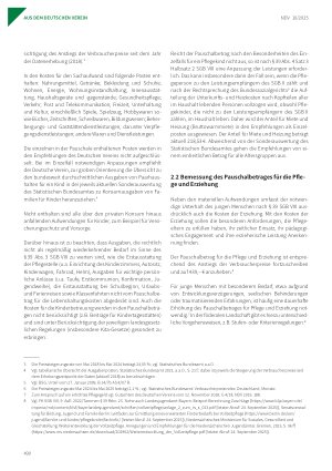 Vorschauseite 2: Empfehlungen des Deutschen Vereins zur Fortschreibung der monatlichen Pauschalbeträge in der Vollzeitpflege (§§ 33, 39 SGB VIII) für das Jahr 2026