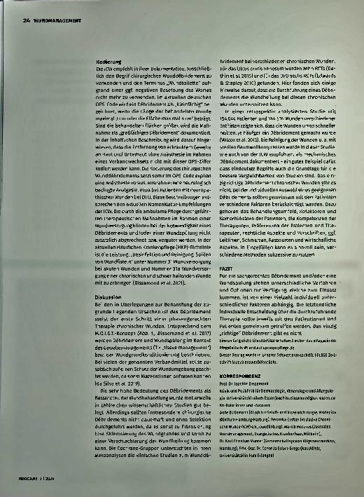 Vorschauseite 5: Debridement chronischer Wunden klar definiert