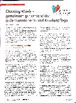 Vorschauseite 1: Choosing Wisely - gemeinsam gut entscheiden in der Gesundheitsund Krankenpflege