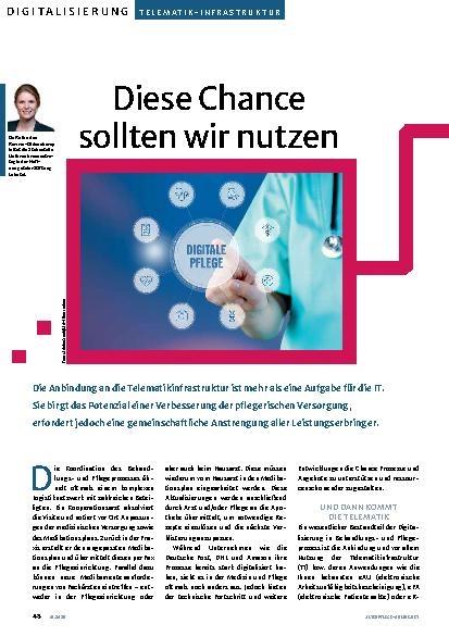 Vorschauseite 1: Diese Chance sollten wir nutzen.