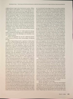 Vorschauseite 2: Erstattung von Rechtsanwalts kosten außerhalb eines personal vertretungsrechtlichen Beschluss verfahrens