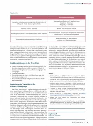 Vorschauseite 3: Transition— ein Thema für die Kinderkraenpflege