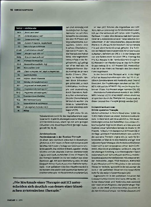 Vorschauseite 3: Zwischen Pseudoprogression und Tumorregression: Immuncheckpoint-Inhibitoren im Einsatz