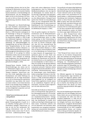 Vorschauseite 2: Apps in der Psychotherapie? Eine Frage der therapeutischen Haltung