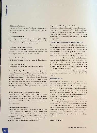 Vorschauseite 2: Wie Kl zu einer besserem und günstigeren Gesundheitsversorgung beitragen kann