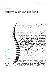Vorschauseite 1: Reform wirkt auf die Reha.