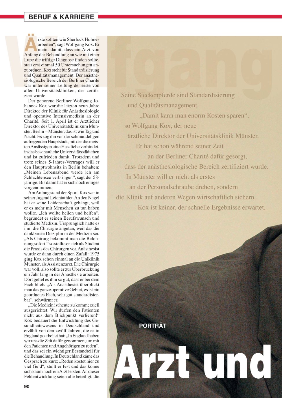 Vorschauseite 1: Arzt und Manager