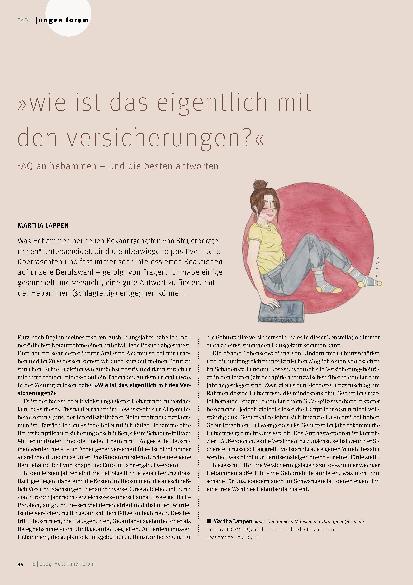 Vorschauseite 1: »Wie ist das eigentlich mit den Versicherungen? «