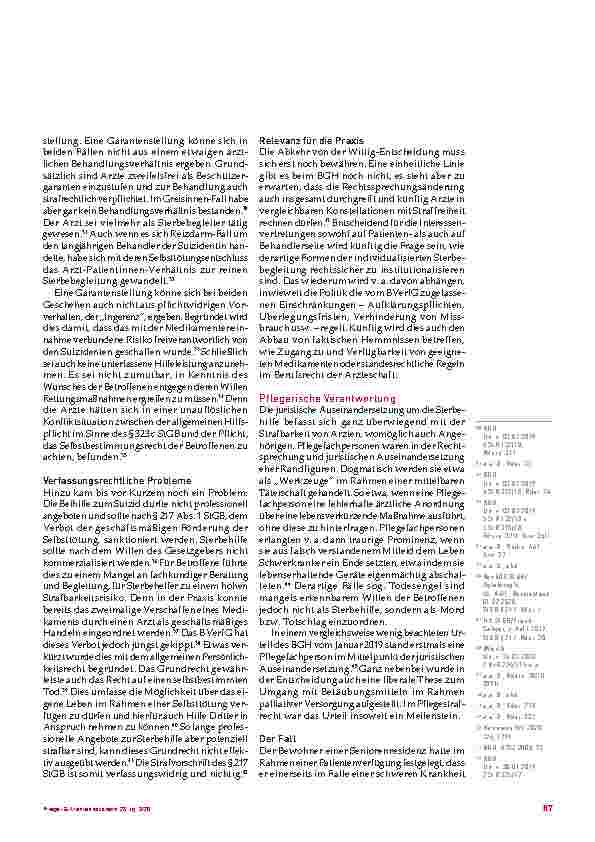 Vorschauseite 3: Der Wille zählt – aktuelle Sterbehilfe-Rechtsprechung von BGH und BVerfG