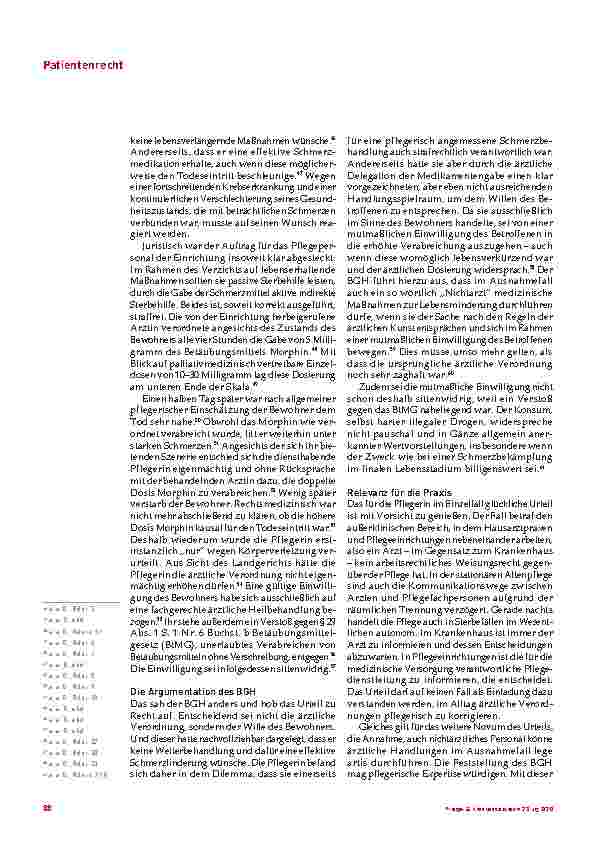 Vorschauseite 4: Der Wille zählt – aktuelle Sterbehilfe-Rechtsprechung von BGH und BVerfG