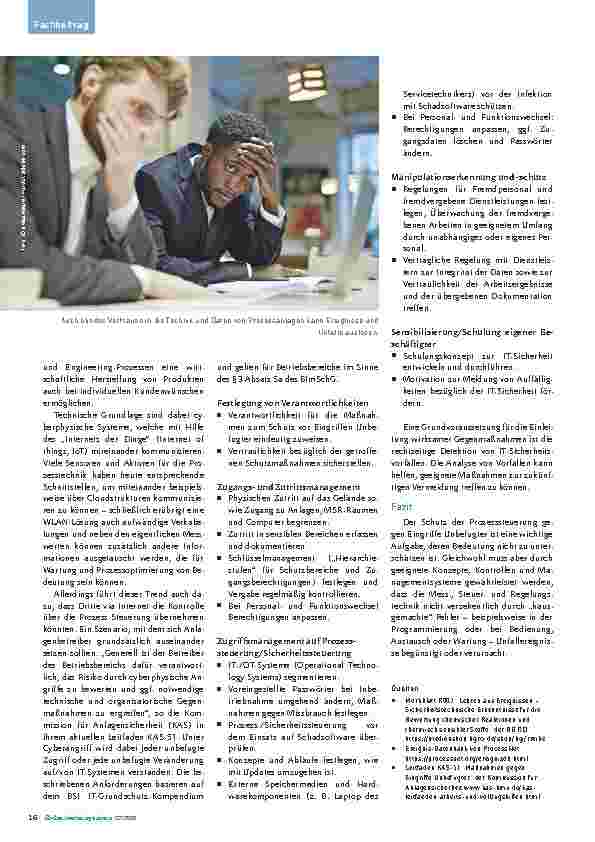 Vorschauseite 3: Wie ein Prozessleitsystem falsche Informationen aufsitzen kann. Außer Kontrolle.