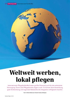 Vorschauseite 1: Weltweit werben, lokal pflegen