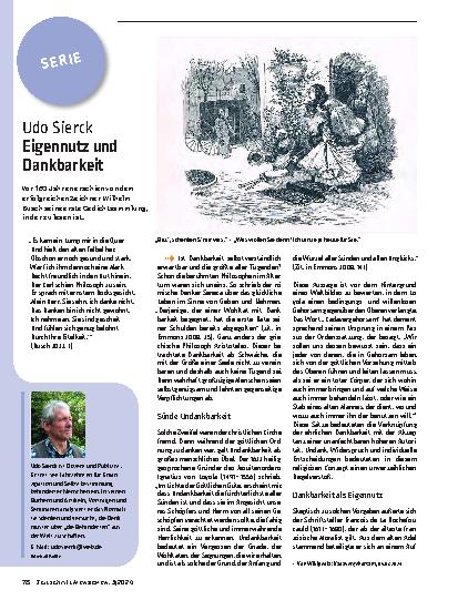 Vorschauseite 1: Eigennutz und Dankbarkeit