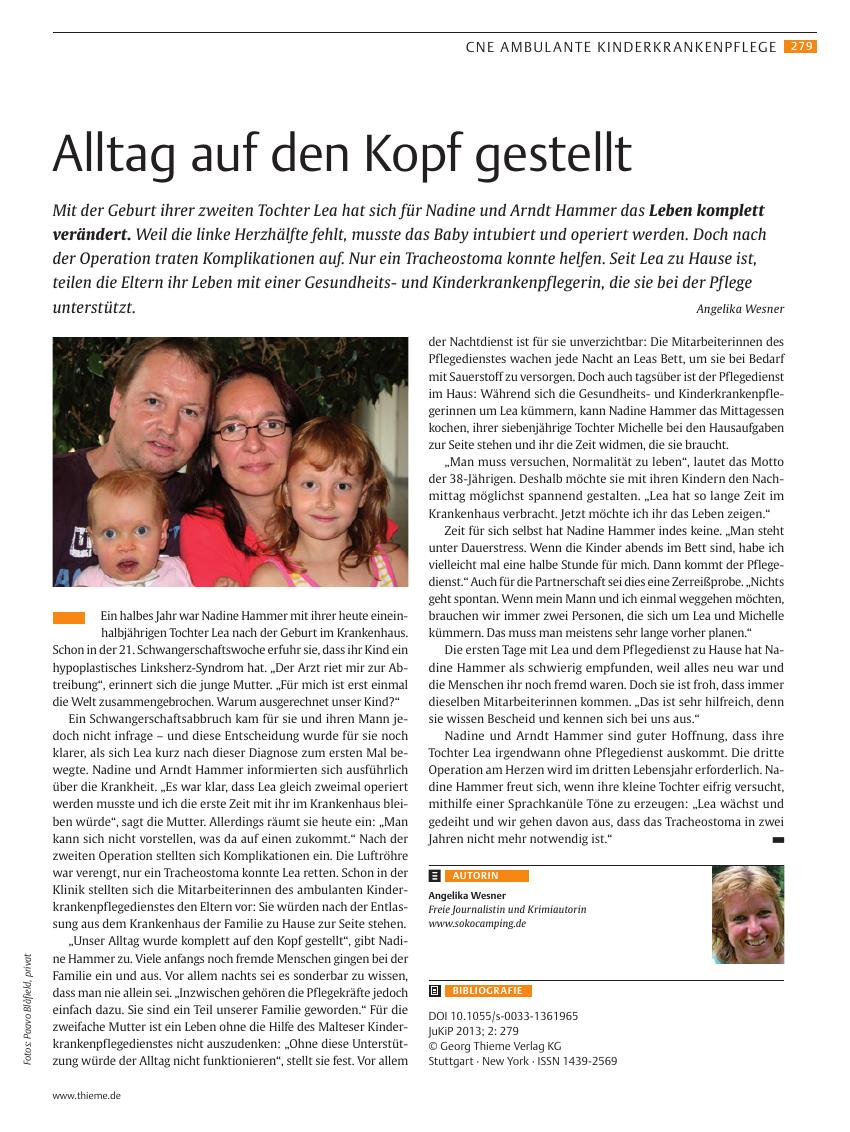 Vorschauseite 1: Alltag auf den Kopf gestellt
