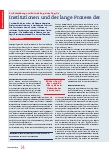 Vorschauseite 1: Zur Entstehung und Entwicklung eines Begriffs Institutionen und der lange Prozess der