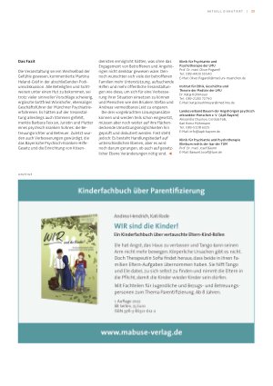 Vorschauseite 3: »Zur Untätigkeit gezwungen« – Probleme und Lösungsansätze im Umgang mit fehlender Krankheitseinsicht